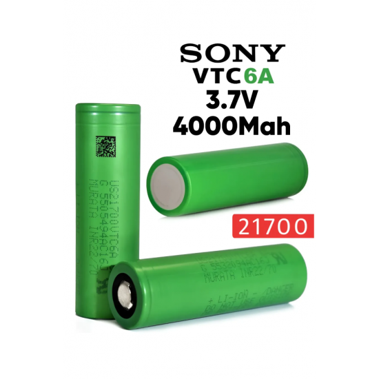 Sony Murata VTC6A 21700 4000 mAh Pil